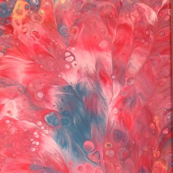 J Q Other - Vibrant flowers ~ Original Acrylic